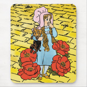Zauberhafte Hexe von Oz, Dorothy, rote Mohnblumen Mousepad