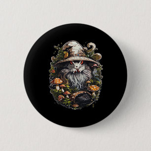 Zauberhafte Hexe Whimsigoth & Mystische Kunst für Button