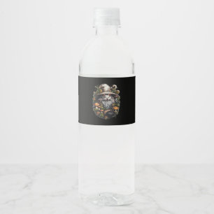 Zauberhafte Hexe Whimsigoth & Mystische Kunst für  Wasserflaschenetikett
