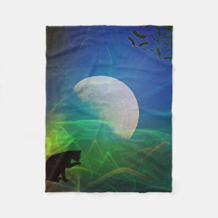 Zauberhafte Katze Fleecedecke