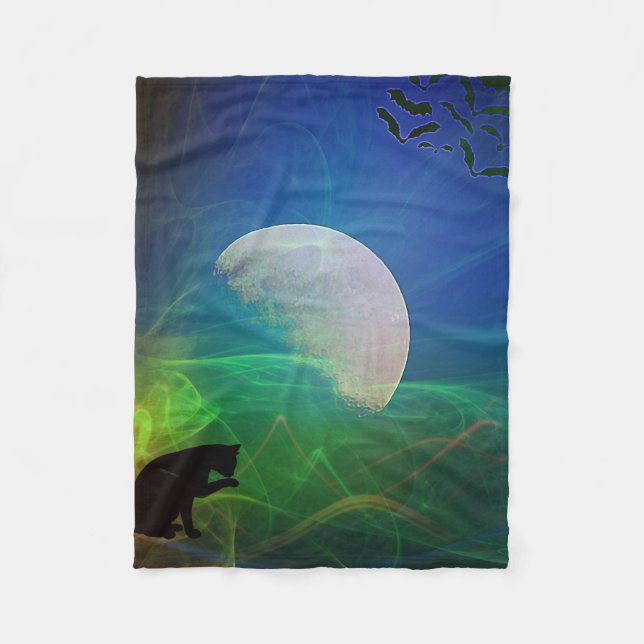 Zauberhafte Katze Fleecedecke (Vorderseite)