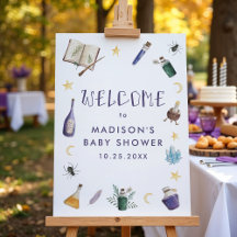 Zauberhafte Magie-Tränke Baby Shower Willkommenssc