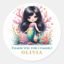 Zauberhafte Meerjungfrau Geburtstag Danke