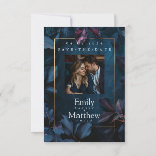 Zauberhafte Midnight Garden Wedding Save The Date