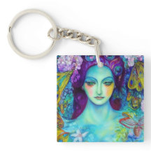 Zauberhafte Milchkönigin mit Schmetterlingen