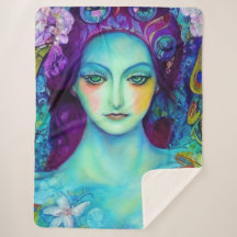 Zauberhafte Milchkönigin mit Schmetterlingen