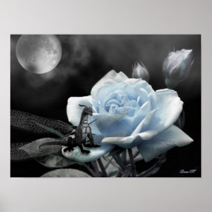 zauberhafte Nächte blau Poster