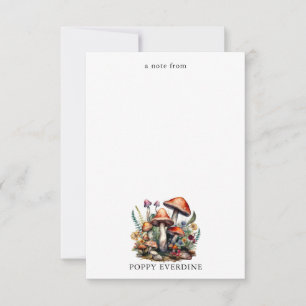 Zauberhafte Pilze-Kid's Personalisiert Mitteilungskarte