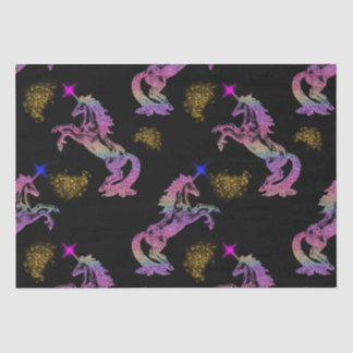 Zauberhafte Regenbogenfarben auf schwarz Seidenpapier