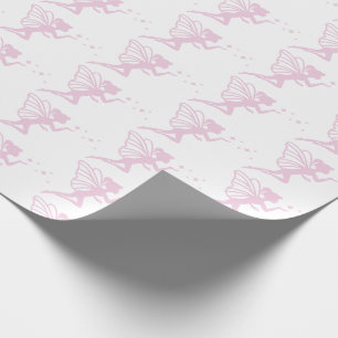 Zauberhafte Rosa Märchenstaub Geschenkpapier