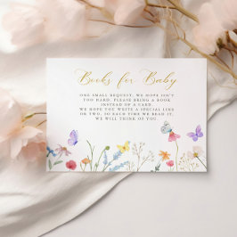 Zauberhafte Schmetterlinge Blumenbücher für Baby Begleitkarte