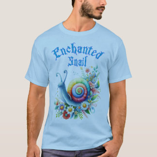 Zauberhafte Schnecke für eine Whimsical-Reise T-Shirt
