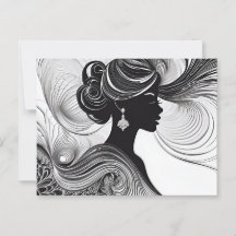 Zauberhafte Schwarze Moderne Schöne Frau