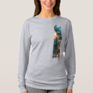 Zauberhafte Waldbrauerei Pinselstrich T-Shirt