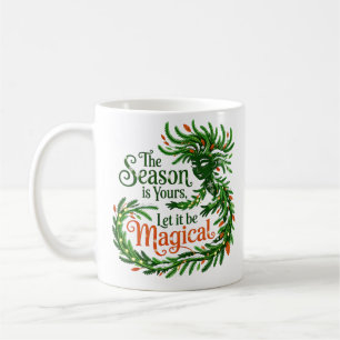 Zauberhafte Waldkönigin-Gemütliche Weihnachtstrink Kaffeetasse