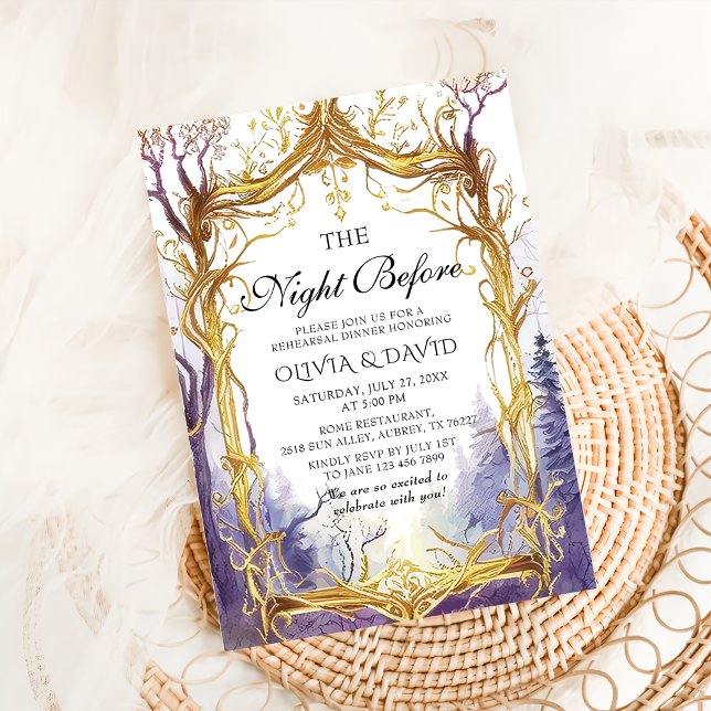 Zauberhafte Waldnacht vor Probe Einladung (Von Creator hochgeladen)