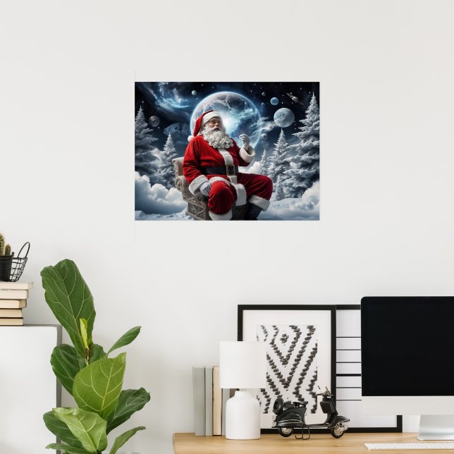 Zauberhafte Weihnachtsfeiertage Poster (Heimbüro)
