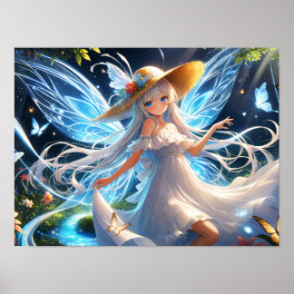 Zauberhafte Wiesen Fairy Fantasy Elegance Poster