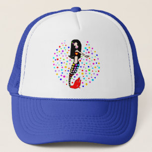 🧜 ♀️ ✦° ・ zauberhaften Little Goth Mermaid Truc Truckerkappe