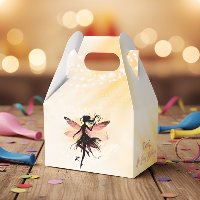 Zauberhafter Fee Silhouette Kindergeburtstag Geschenkschachtel (Von Creator hochgeladen)