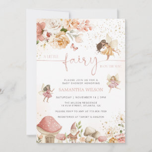 Zauberhafter Feengarten-Baby-Shower Einladung