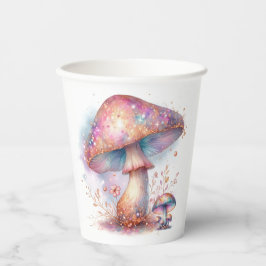 Zauberhafter Garten-Pilz Pappbecher