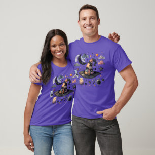 Zauberhafter Hexenhut und himmlische Magie T-Shirt