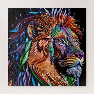 Zauberhafter Löwenpapierquilling-Stil, Weichteile Puzzle