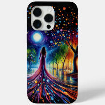 Zauberhafter Nachthimmel mit leuchtenden orbfarben