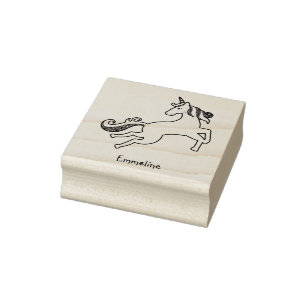 Zauberhafter Name für Einhorn Gummistempel