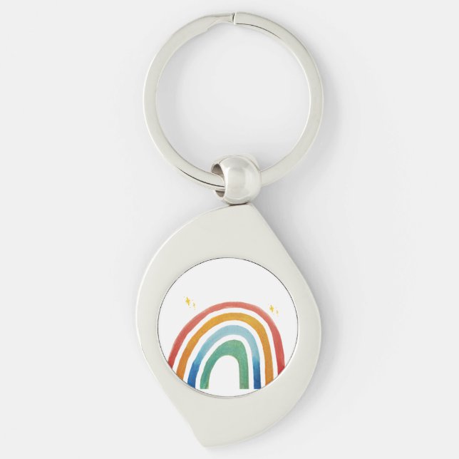 Zauberhafter Regenbogen Schlüsselanhänger (Vorderseite)