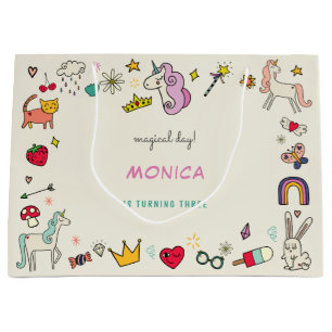 Zauberhafter Tag Katzen Kaninchen Einhorn Kinderge Große Geschenktüte