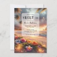 Zauberhafter Tropical Beach Hibiskus Sweet 16