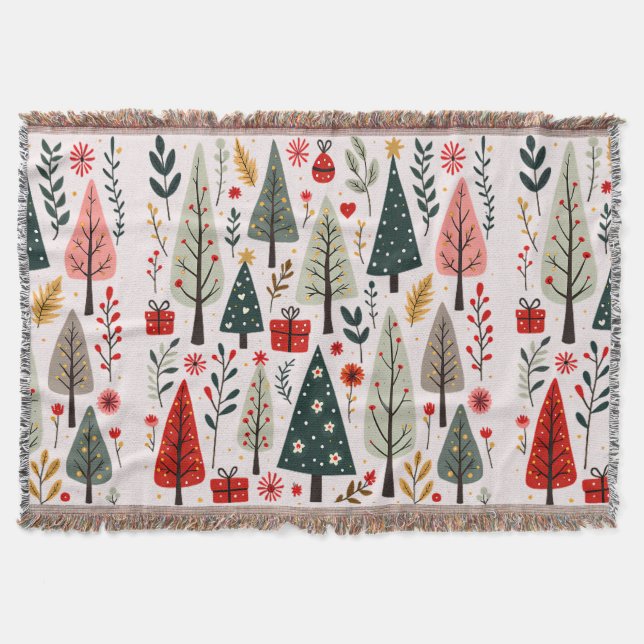 Zauberhafter Weihnachtsbaumwald Decke (Vorderseite)