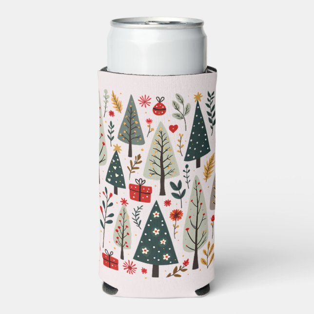 Zauberhafter Weihnachtsbaumwald Selters Dosenkühler (Seltzer Vorderseite)