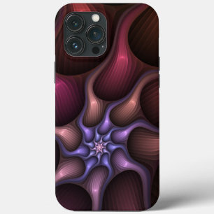 Zauberhaftes Abstrakt gestreiftes farbiges Fraktal Case-Mate iPhone Hülle