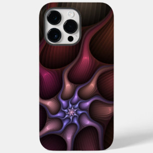 Zauberhaftes Abstrakt gestreiftes farbiges Fraktal Case-Mate iPhone 14 Pro Max Hülle