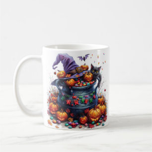 Zauberhaftes Cauldron Halloween Kaffeetasse