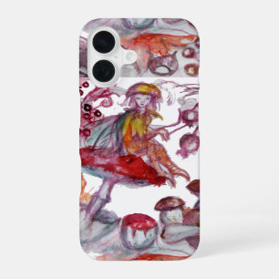 Zauberhaftes Follet von Pilzen Rot Weiße Florale F iPhone 16 Hülle