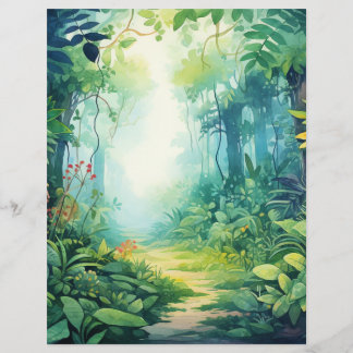 Zauberhaftes Forest-Dschungel-Adventure-Scrapbook
