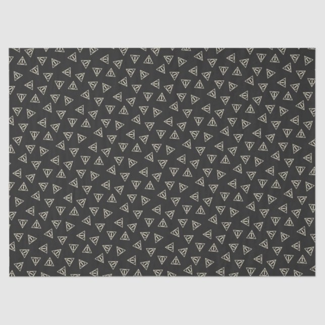 Zauberhaftes Graugelbes Dreieck-Symbol Seidenpapier (Vorderseite)