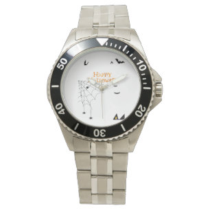 Zauberhaftes Halloween Edelstahl-Armband Armbanduhr