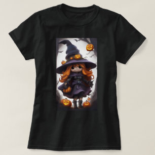 Zauberhaftes Hexen- und Kürbis-T-Shirt T-Shirt
