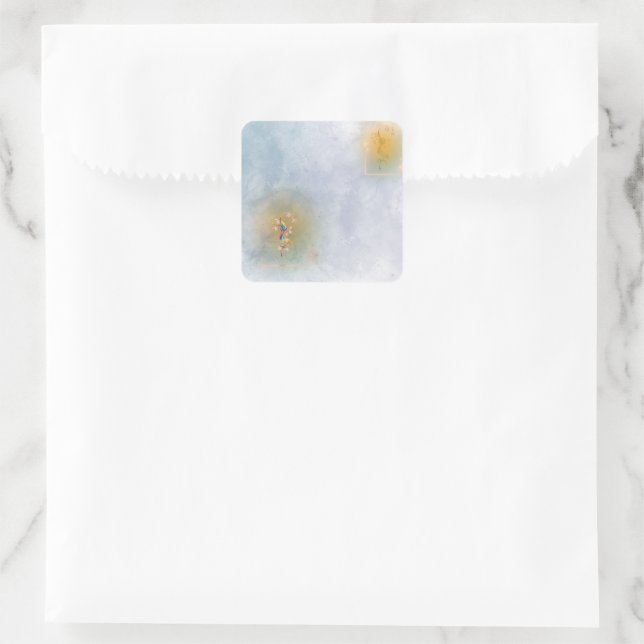 Zauberhaftes Märchen Quadratischer Aufkleber (Tasche)