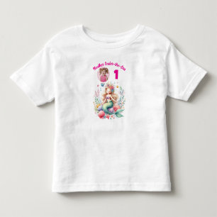 Zauberhaftes Meerjungfrau Unter-dem-Meer 1. Geburt Kleinkind T-shirt