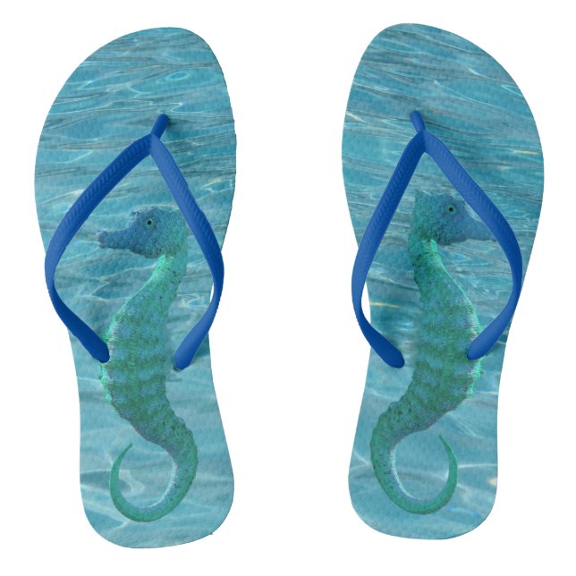 Zauberhaftes Meerpferd Flip Flops (Fußbett)