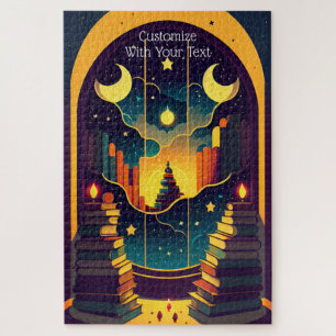 Zauberhaftes Reich der Bücher Puzzle