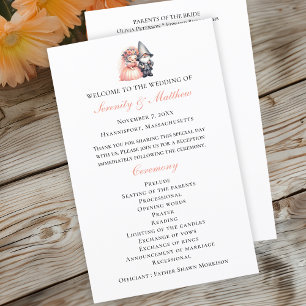 Zauberhaftes rustikales Hochzeitsprogramm für Wäld
