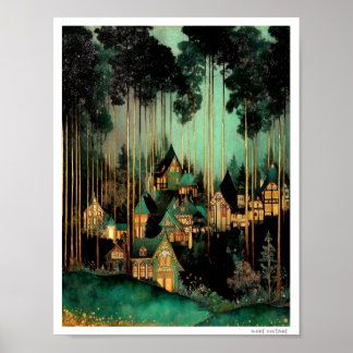 ZAUBERHAFTES WALDDORF POSTER