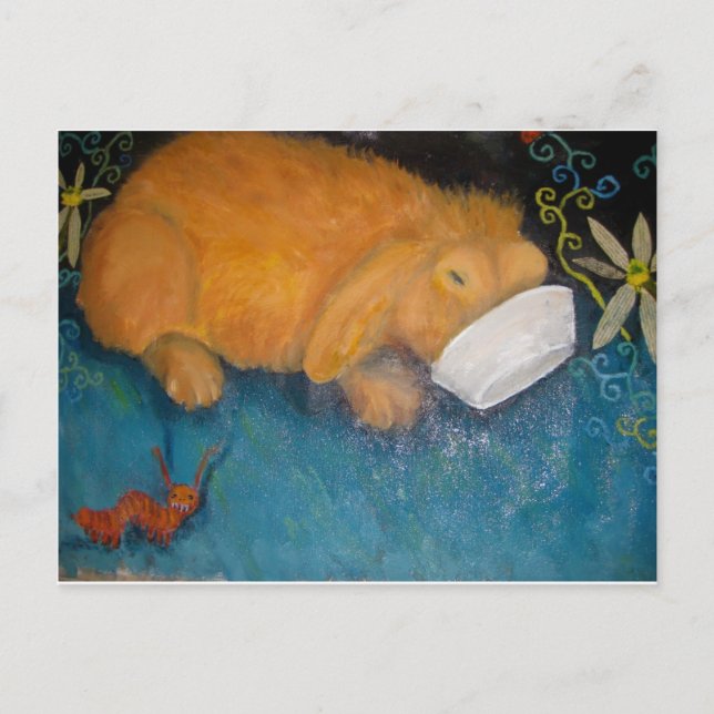 Zauberhase Postkarte (Vorderseite)